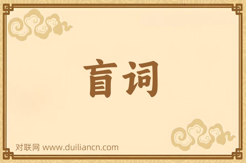 盲词词语的意思