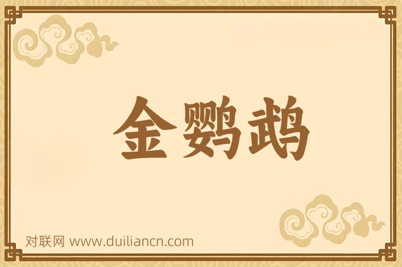 金鹦鹉词语的意思
