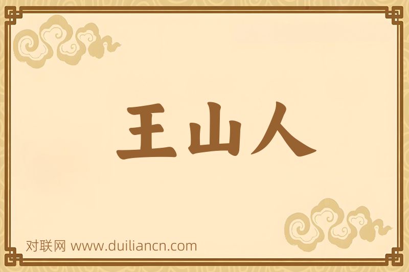 王山人词语的意思