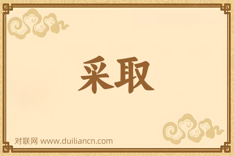 采取词语的意思