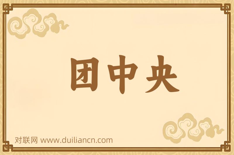 团中央词语的意思