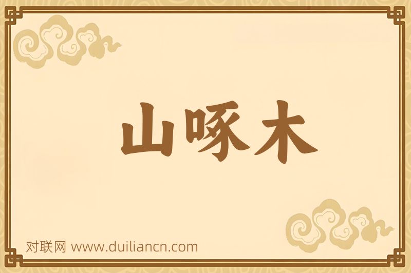 山啄木词语的意思
