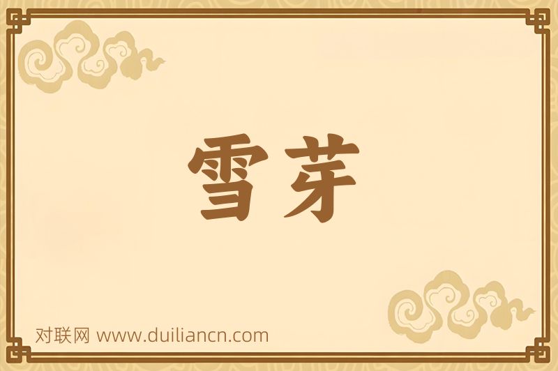 雪芽词语的意思