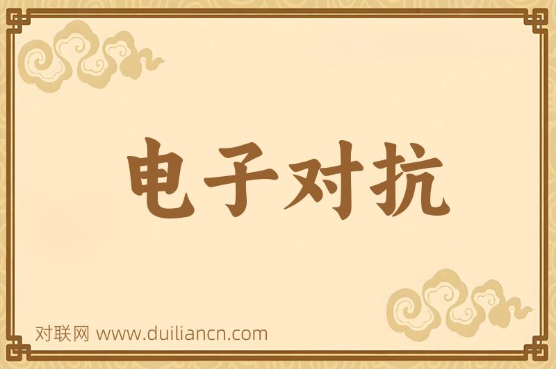 电子对抗词语的意思