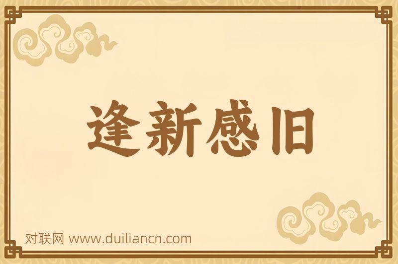 逢新感旧词语的意思