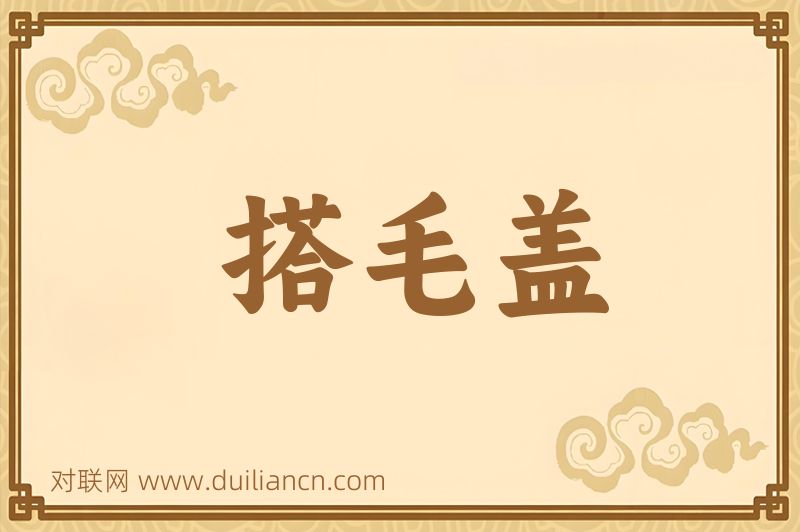 搭毛盖词语的意思