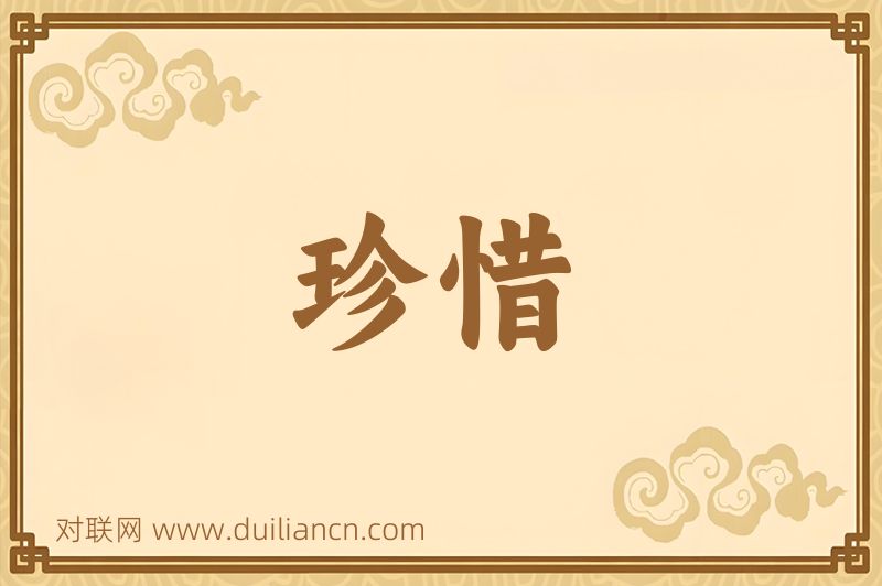 珍惜词语的意思