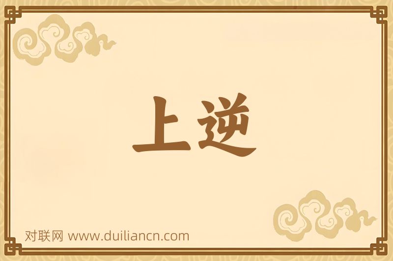 上逆词语的意思