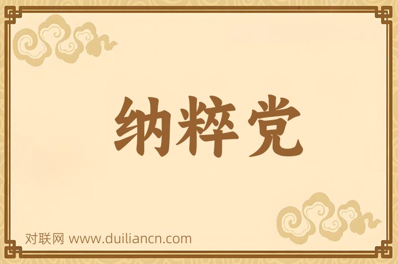 纳粹党词语的意思