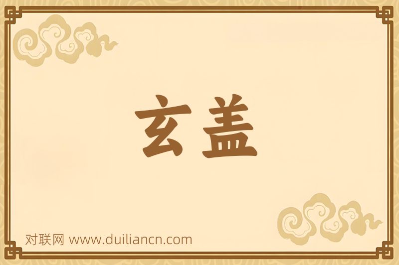 玄盖词语的意思