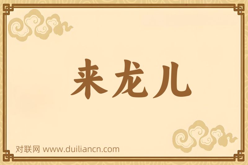 来龙儿词语的意思