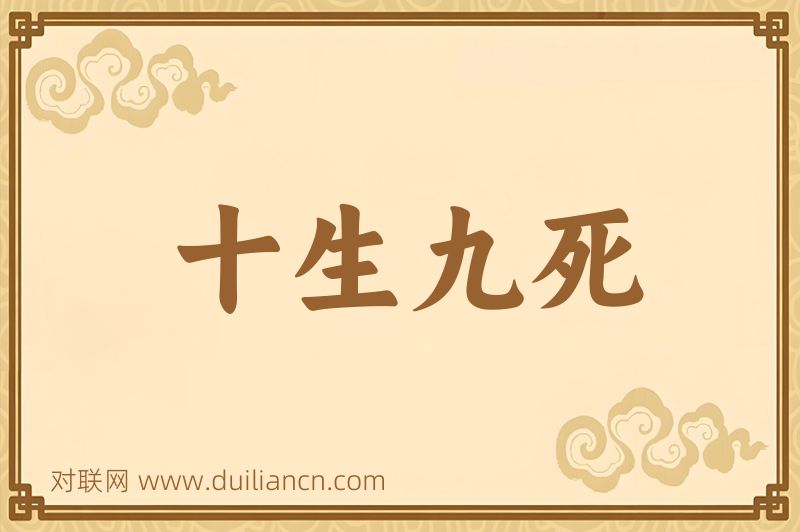 十生九死词语的意思