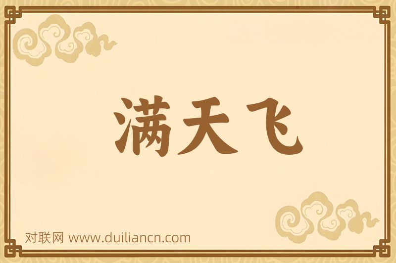 满天飞词语的意思
