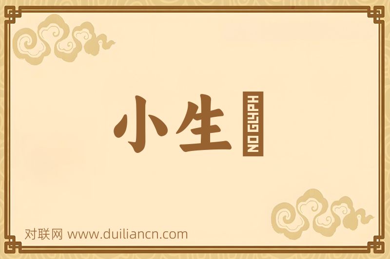 小生産词语的意思