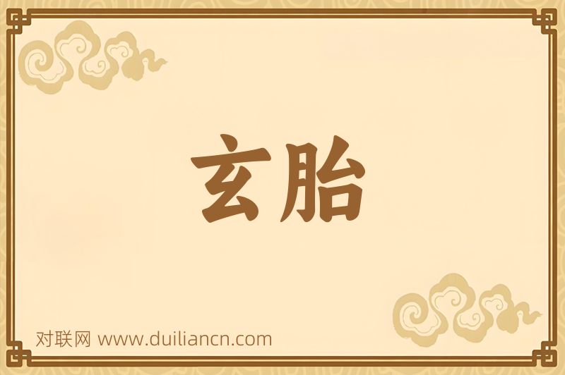玄胎词语的意思