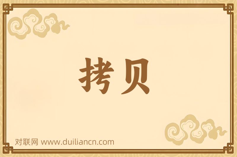 拷贝词语的意思