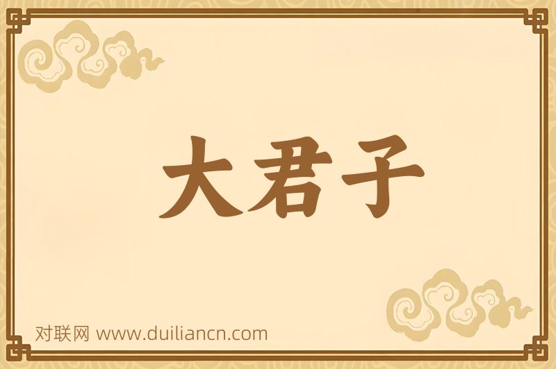 大君子词语的意思