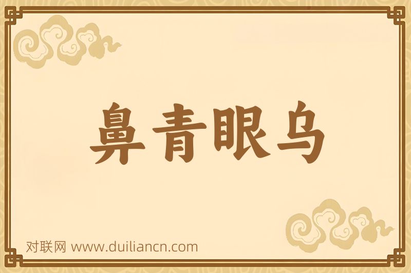 鼻青眼乌词语的意思