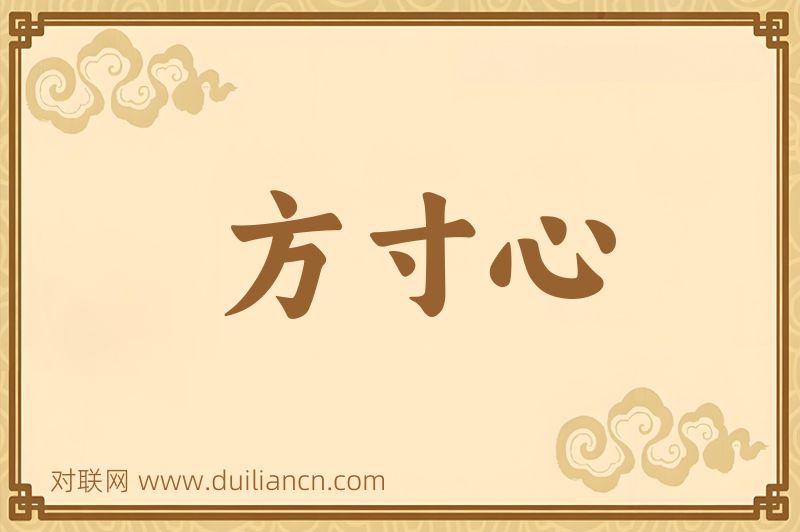 方寸心词语的意思
