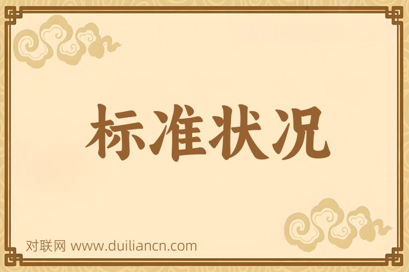 标准状况词语的意思