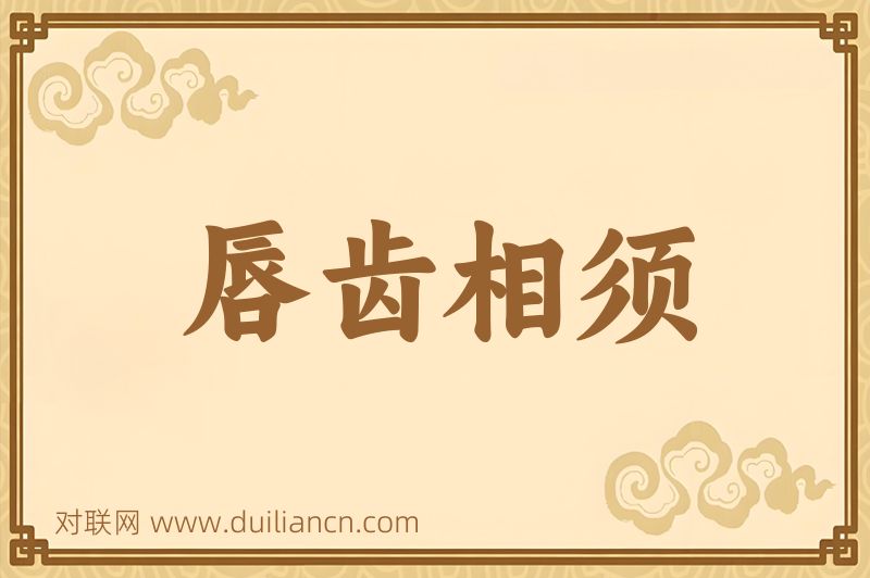 唇齿相须词语的意思
