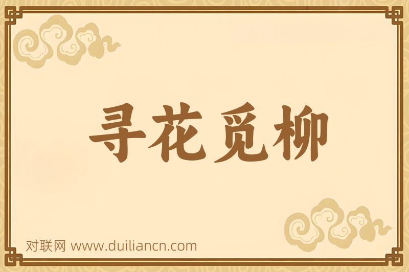 寻花觅柳词语的意思