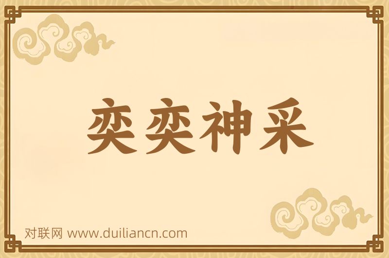 奕奕神采词语的意思