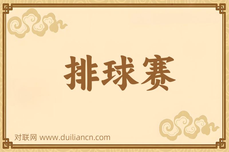 排球赛词语的意思
