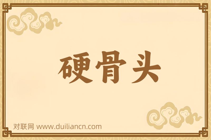 硬骨头词语的意思