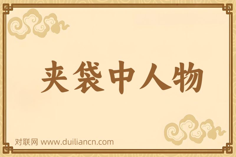 夹袋中人物词语的意思