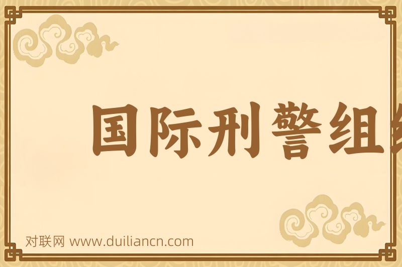 国际刑警组织词语的意思