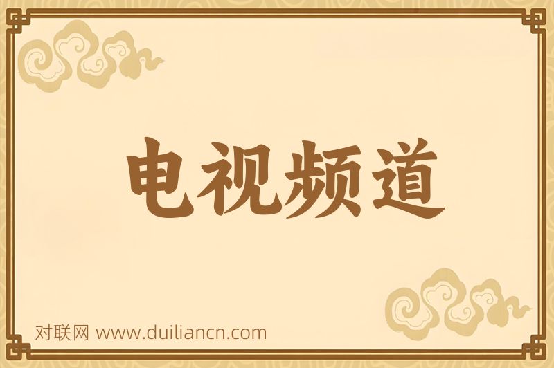 电视频道词语的意思
