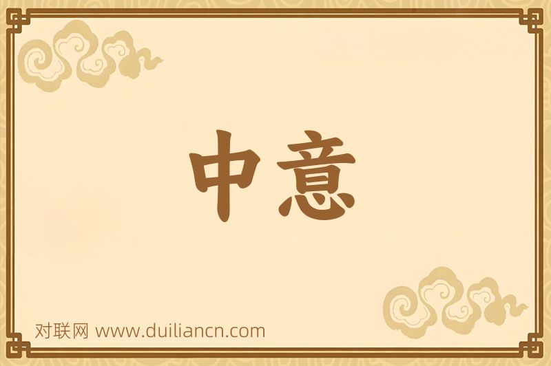 中意词语的意思