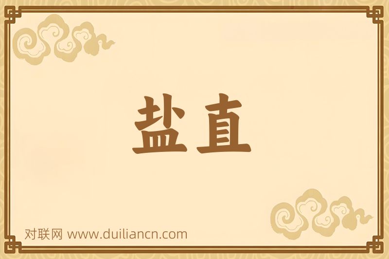 盐直词语的意思