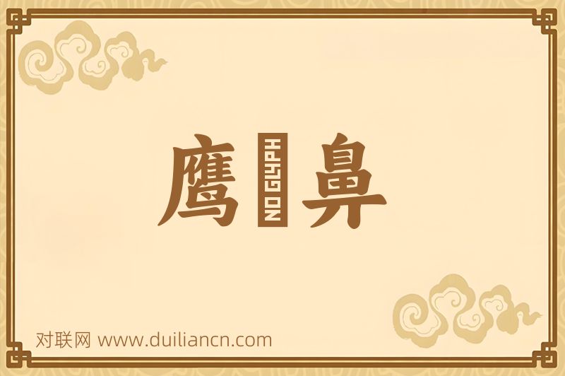 鹰鈎鼻词语的意思