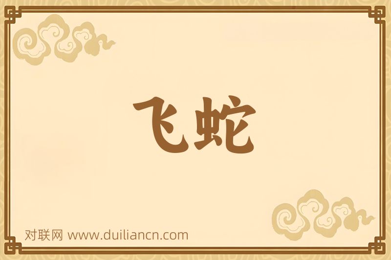 飞蛇词语的意思