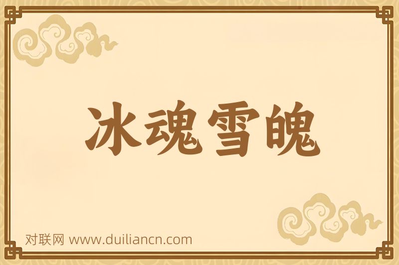 冰魂雪魄词语的意思