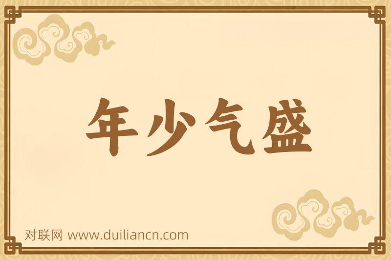 年少气盛词语的意思