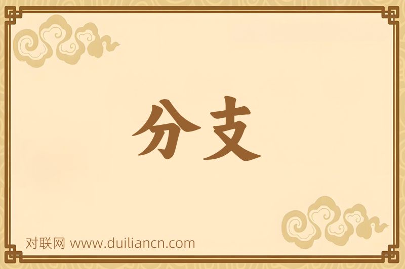 分支词语的意思