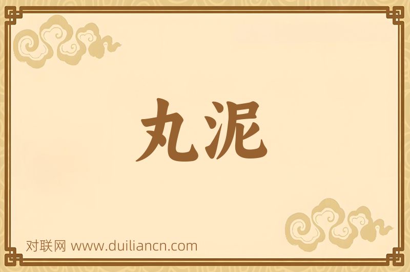 丸泥词语的意思