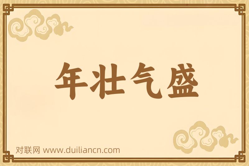年壮气盛词语的意思