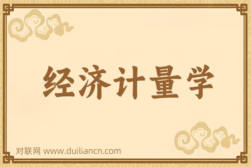 经济计量学词语的意思