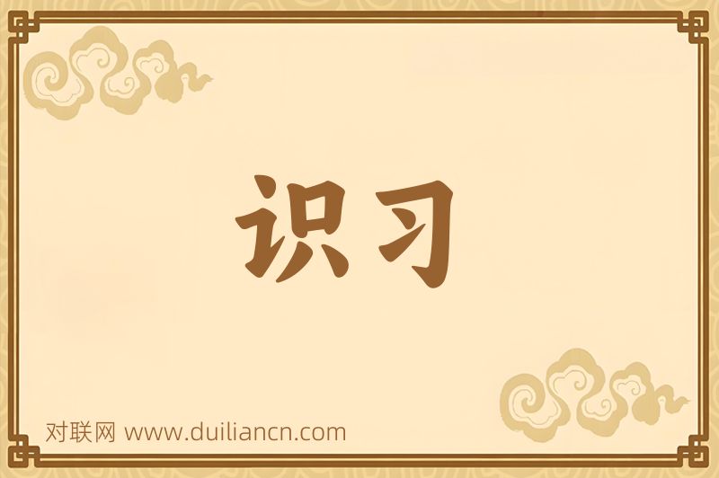识习词语的意思