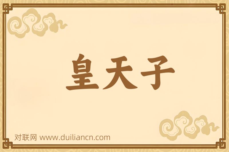 皇天子词语的意思