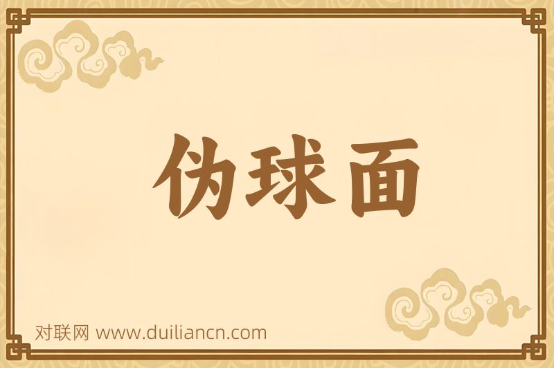 伪球面词语的意思