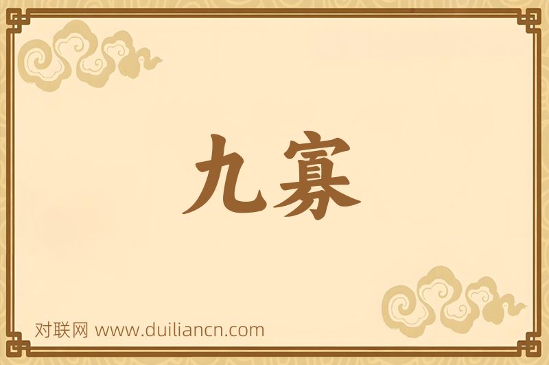 九寡词语的意思