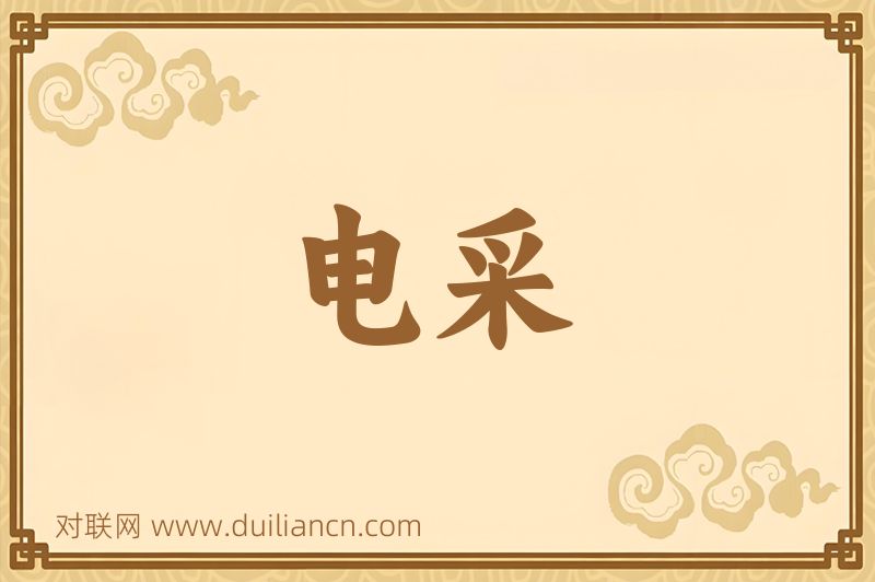 电采词语的意思