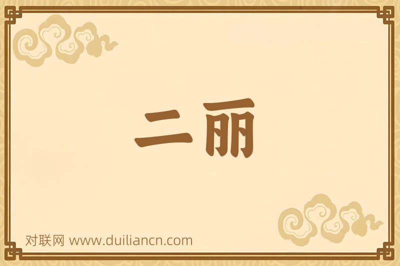 二丽词语的意思