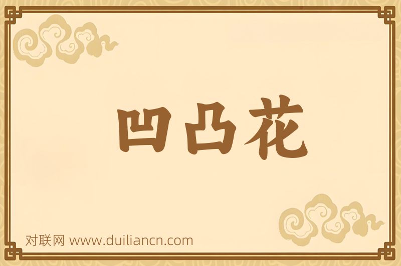 凹凸花词语的意思