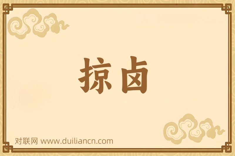 掠卤词语的意思